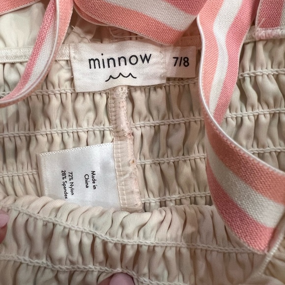 NWOT Minnow Swim Girl’s Citrus Grove Smocked Bikini Top - Picture 3 of 7